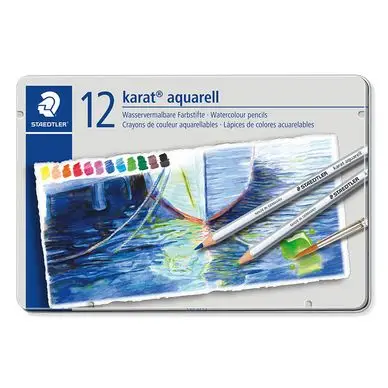 Crayon de couleur aquarellable Karat 12 pcs - Staedtler Promotion Saisonnière