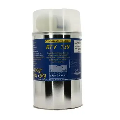 Silicone RTV 139 Résistant à 320 °C 950 g + catalyseur 50 g - Esprit Composite Bon Plan
