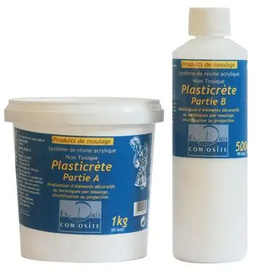 Résine acrylique de coulée Plasticrète 1.5kg - Esprit Composite Solde