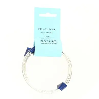 Seulement Aujourd'hui Fil d'aluminium recuit 2 mm x 5 m - Esprit Composite