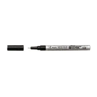 Marqueur Super Color extra fin Argent - Pilot Quantité Limitée