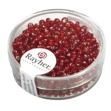 Authentique Perles de rocaille 2,6 mm garniture argent - Rayher