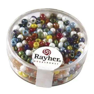 Perles de rocaille 2,6 mm opaques lustrées - Rayher Promotion