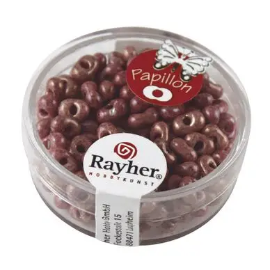 Perles de rocaille farfalles 3,2 x 6,5 mm - Rayher Paiement Sécurisé