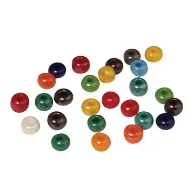 Produit De Marque Perles en verre opaque à grand trou multicolore 8,7 mm x 55 g - Rayher