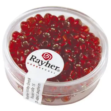 Offre Spéciale Perles de rocaille 4 mm garniture argent - Rayher