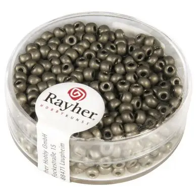 Meilleure Vente Perles de rocaille 2,6 mm métalliques dépolies - Rayher