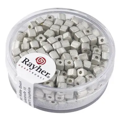 Perles de rocailles Metallic dépoli dé 3,4 mm x 15 g - Rayher Commande En Gros