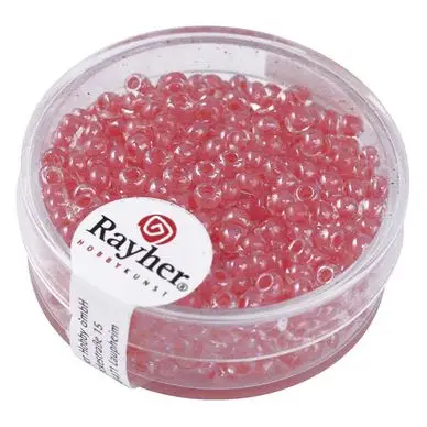 Perles de rocailles Arktis lustrées Ø 2,6 mm x 17 g - Rayher Retour Gratuit