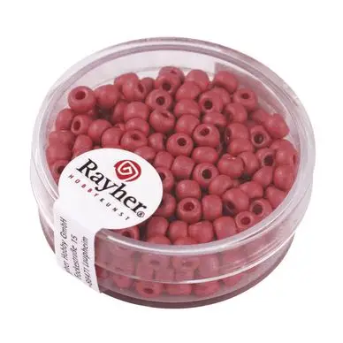 Perles de rocailles Metallic dépoli Ø 4 mm x 17g - Rayher Quantité Limitée