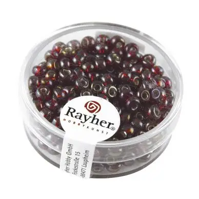 Commande En Gros Perles de rocailles Rainbow intérieur argenté Ø 4 mm x 17 g - Rayher