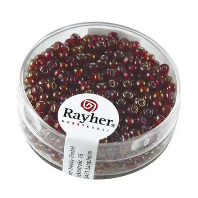 Perles de rocailles Rainbow intérieur argenté Ø 2,6 mm x 17 g - Rayher Solde