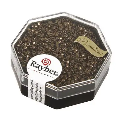 Perles de rocaille Miyuki Delica métallique 4 g ø 1.6 mm - Rayher Authentique