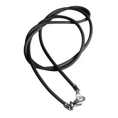Collier en caoutchouc noir 42 cm Ø 2 mm - Rayher Prix Réduit