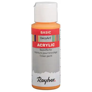 Marque Peinture acrylique DecoArt 59 ml Jaune mandarine - Rayher
