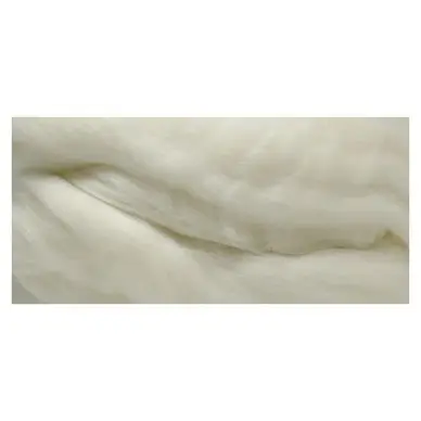 Laine Cardée Mérinos 19 mic 50 g Blanc - Rayher Produit De Marque