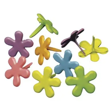 Prix Réduit Attaches parisiennes fleurs assorties 14 mm - Rayher