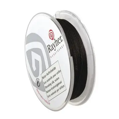Fil de soie noir 0,35 mm x 25 m - Rayher Pas Cher