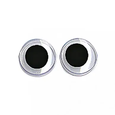 Yeux avec pupilles mobiles Ronds noirs 8 mm 10 pcs - Rayher Expédié Aujourd'hui