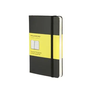 Achat Immédiat Carnet de notes rigide quadrillé 9 X 14 noir - Moleskine