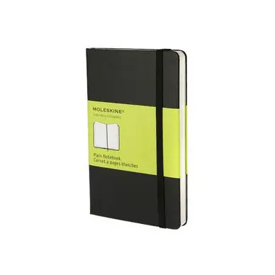 Commander Maintenant Carnet de notes rigide pages blanches 9 X 14 noir - Moleskine