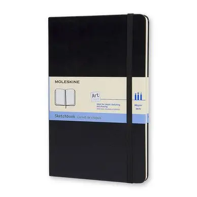 Carnet de Croquis 13 x 21 noir - Moleskine Quantité Limitée