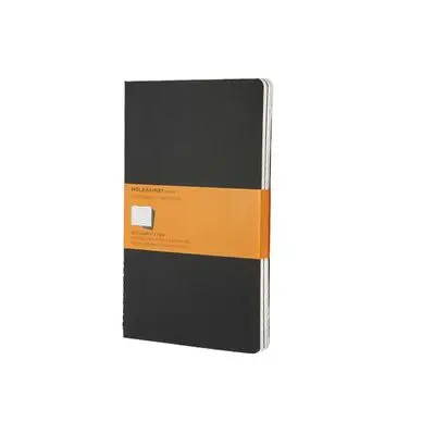 Meilleur Prix Set de 3 carnets de notes Ligné 13 X 21 noir - Moleskine