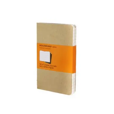 Offre Exclusive Set de 3 carnets de notes Ligné 9 X 14 kraft - Moleskine