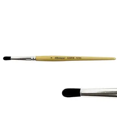 Pinceau rondin Rond bout bombé Putois 329RB - Léonard Prix Promo