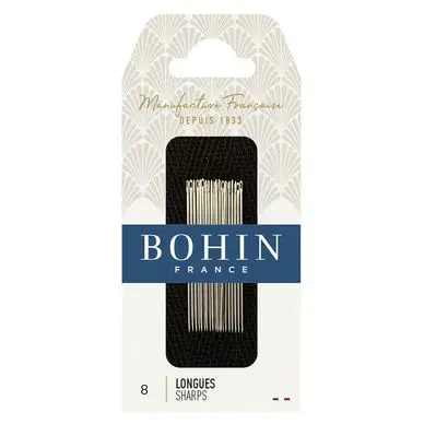 Soldes Aiguille à coudre longue n° 8 tissu léger et moyen - Bohin