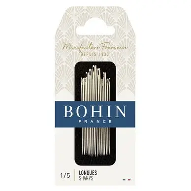 Aiguille à coudre longue n° 1 à 5 tissu léger et moyen - Bohin Solde