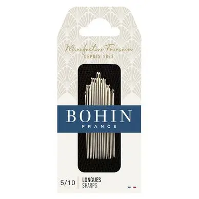 Aiguille à coudre longue n° 5 à 10 tissu léger et moyen - Bohin Meilleur Prix