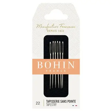 Populaire Aiguille à tapisserie sans pointe n° 22 broderie sur canevas - Bohin