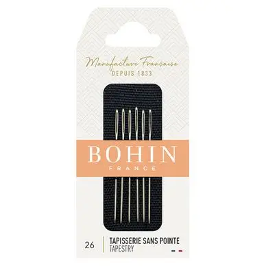 Aiguilles à tapisserie sans pointes N°26 - Bohin Nouvelle Collection