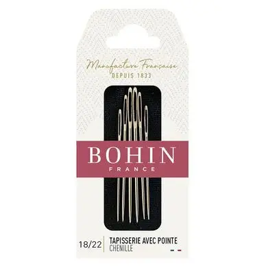 Aiguille à tapisserie avec pointe Chenille n° 18 à 22 - Bohin Nouveauté