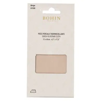 Pièce de réparation Percale thermocollante Beige - Bohin Seulement Aujourd'hui