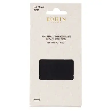 Offre Limitée Pièce de réparation Percale thermocollante Noire - Bohin