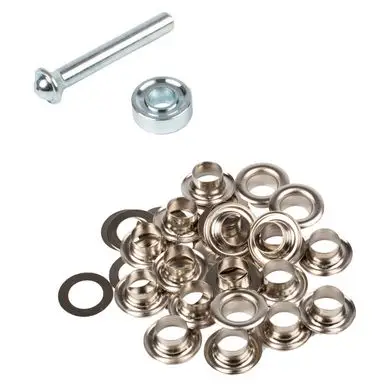 Commander Vite Œillets nickelés 8 mm et rondelles par 20 + kit de pose - Bohin