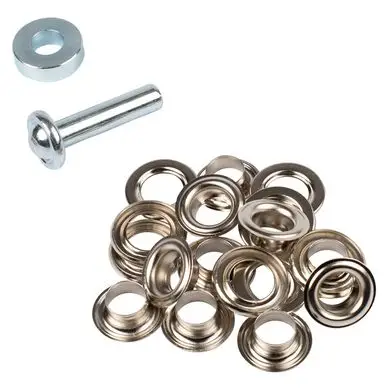 Œillets nickelés 11 mm et rondelles par 20 + kit de pose - Bohin Prix Bas