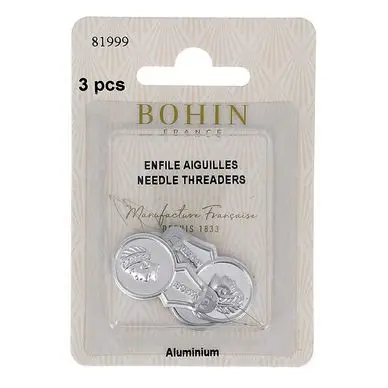 Authentique Enfile aiguilles en aluminium par 3 - Bohin