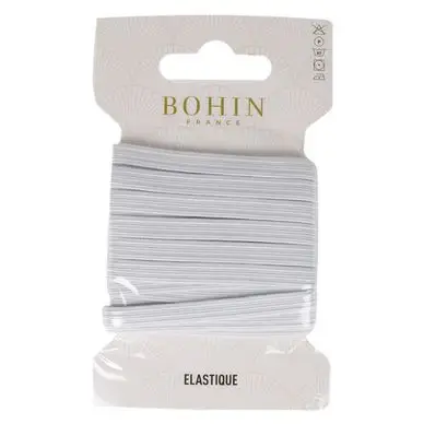 Élastique tressé Blanc demi large 8 g - 3,5 m - Bohin Remise