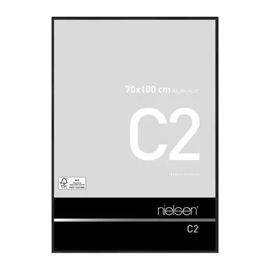 Bon Plan Cadre en aluminium C2 Noir Mat Brossé - Nielsen