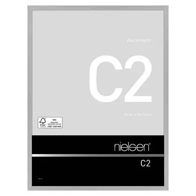 Nouvelle Collection Cadre en aluminium C2 Argent Mat Brosse - Nielsen