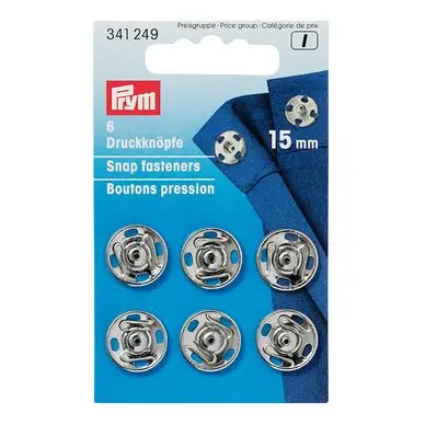 Bouton-pression à coudre 15 mm 3 pcs Argent - Prym Bon Marché