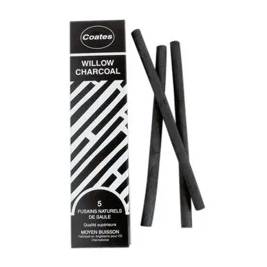 Fusain naturel de saule - moyen buisson Ø 8 mm - 5 pcs - Coates Prix Promo
