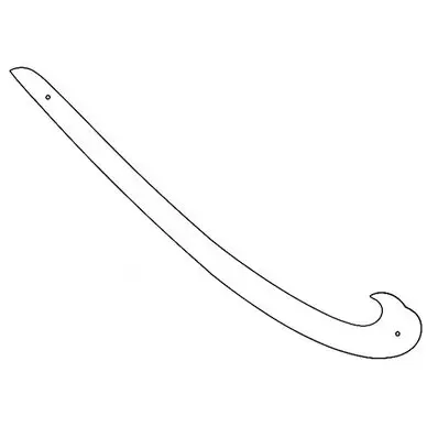 Curvigraphe en altuglas 70cm - Graphoplex Haute Qualité