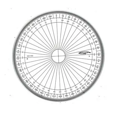 Must-Have Rapporteur cercle entier Grades Ø 10 cm - Graphoplex