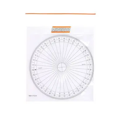 Rapporteur cercle graduation en degrés ø15cm - Minerva Livraison Express