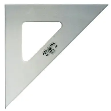 Commander Vite Équerre 3 bords droits 45° 26cm - Graphoplex