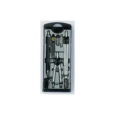 Commander Maintenant Coffret de 2 Compas + Porte-mines + Tire-lignes + Mines + Adaptateur - Graphoplex